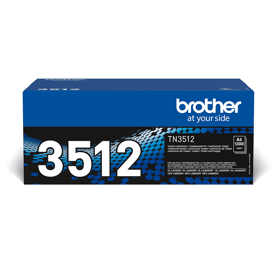 Tonerbild für Brother TN-3512 Tonerkartusche Schwarz für 12.000 Seiten