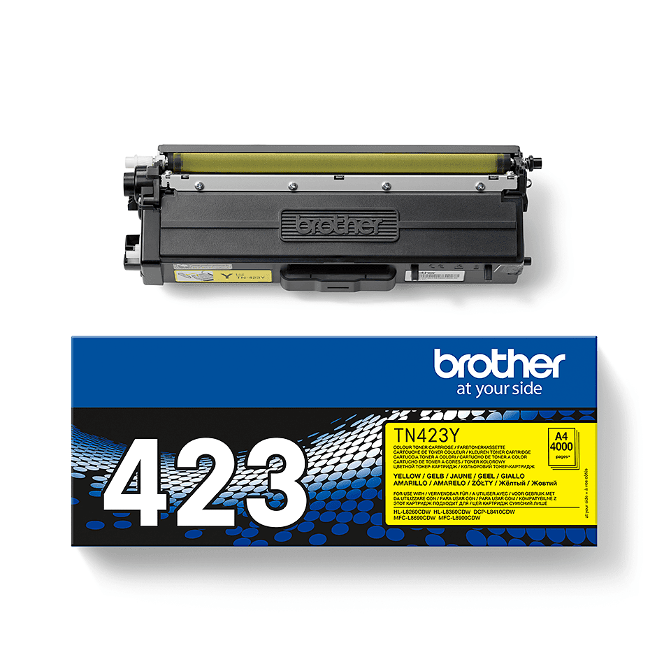 Tonerbild für Brother TN-423Y Tonerkartusche – Gelb