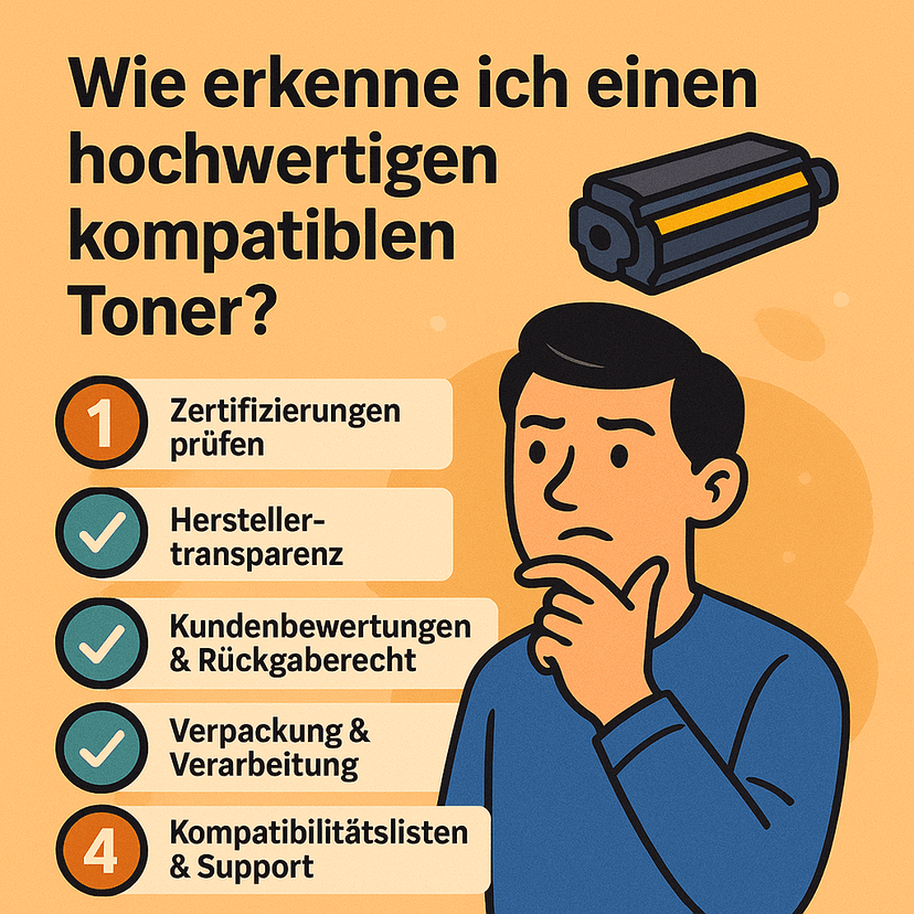 Wie erkenne ich einen hochwertigen kompatiblen Toner?